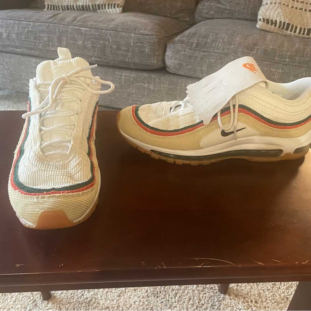 Brand New Nike Air Max 97 G NRG Celestial Gold Golf Shoes Men’s Size 10